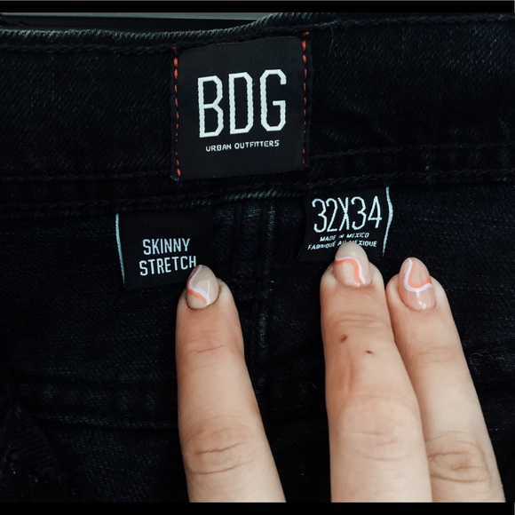 BDG Urban Outfitters Black Skinny Jeans 32x34 - Picture 7 of 7